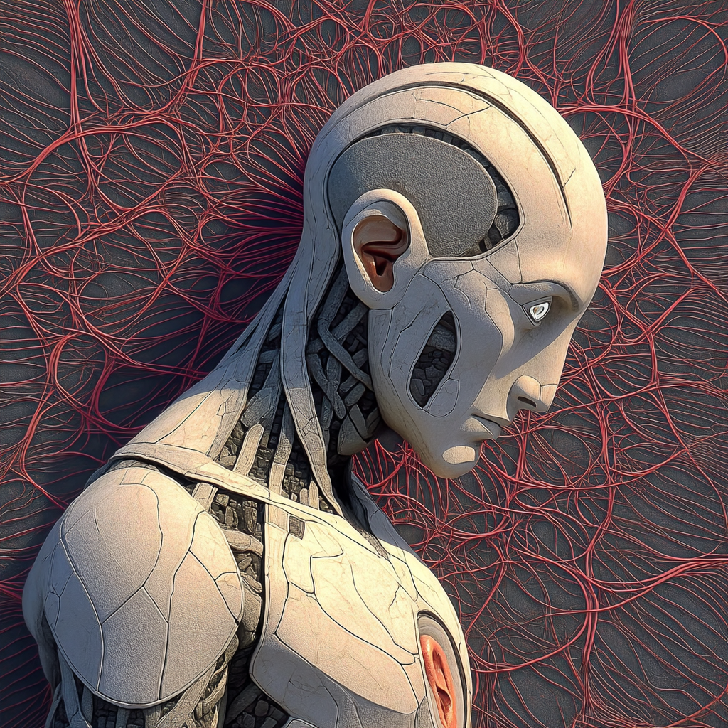 Portrait of Aerunik, the Air Elemental Guide